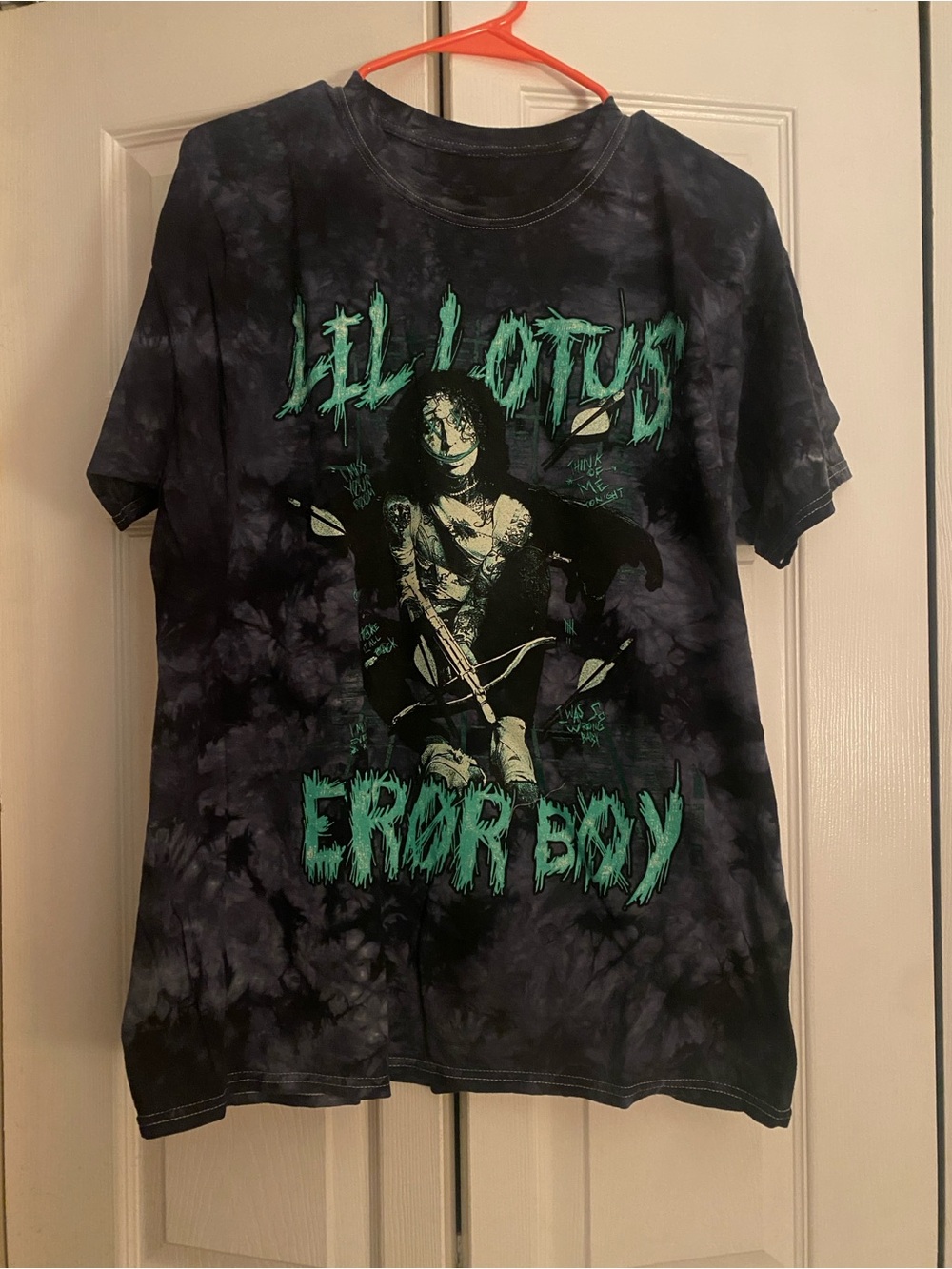 🎶Limited Edition Concert Tee- Lil Lotus Black Tie-Dye- size L🎶